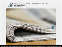 Tablet Screenshot of liceodongnocchi.eu